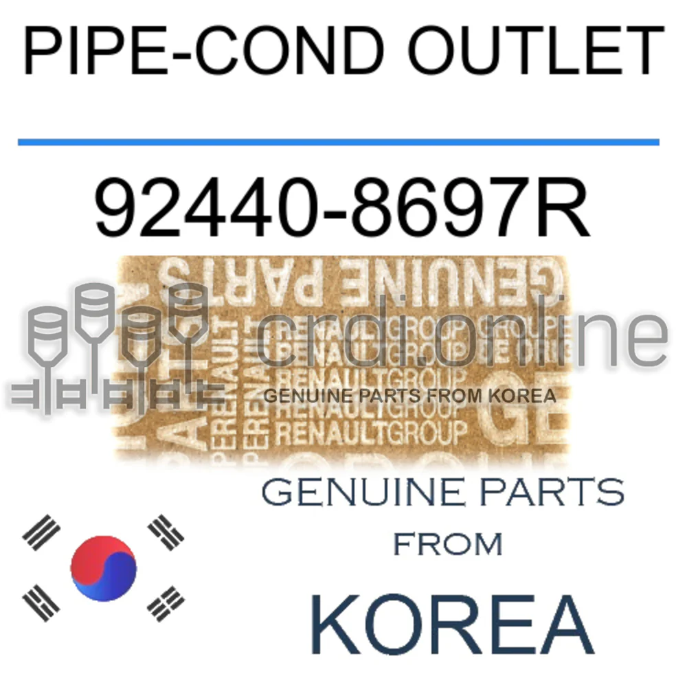 PIPE-COND OUTLET [ORIGINAL] 92440-8697R 924408697R 92440 8697R
