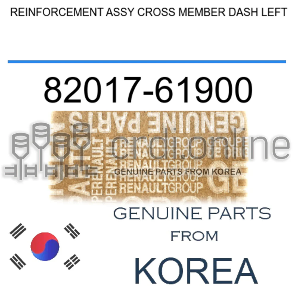 REINFORCEMENT ASSY CROSS MEMBER DASH LEFT [ORIGINAL] 82017-61900 8201761900 82017 61900