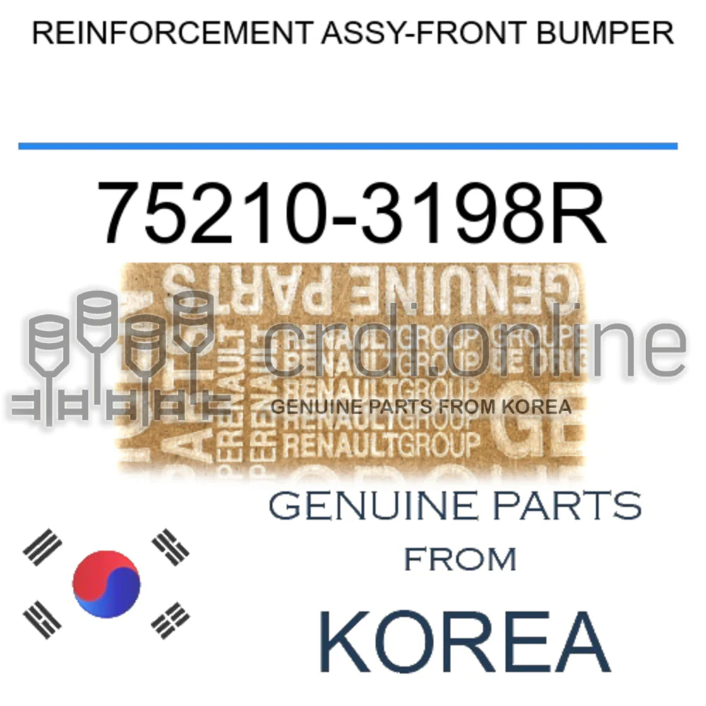 REINFORCEMENT ASSY-FRONT BUMPER [ORIGINAL] 75210-3198R 752103198R 75210 3198R