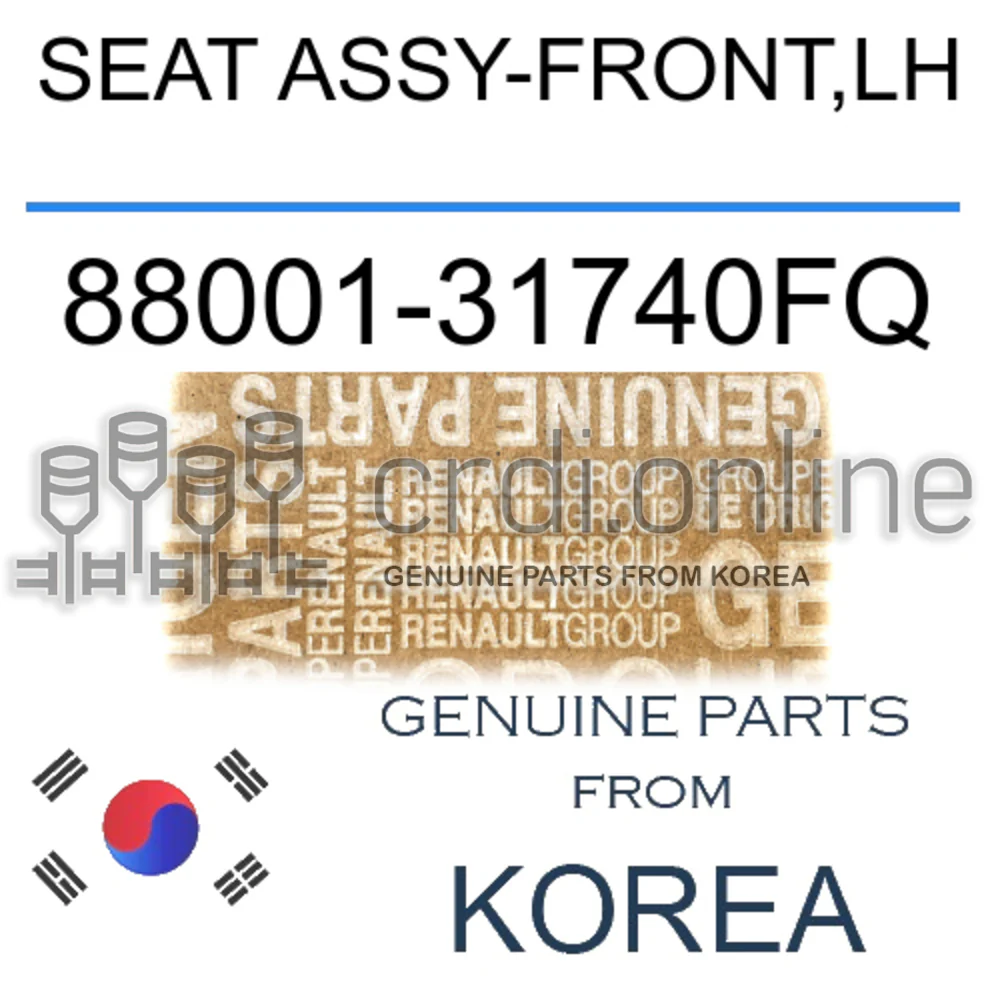 SEAT ASSY-FRONT,LH [ORIGINAL] 88001-31740FQ 8800131740FQ 88001 31740FQ