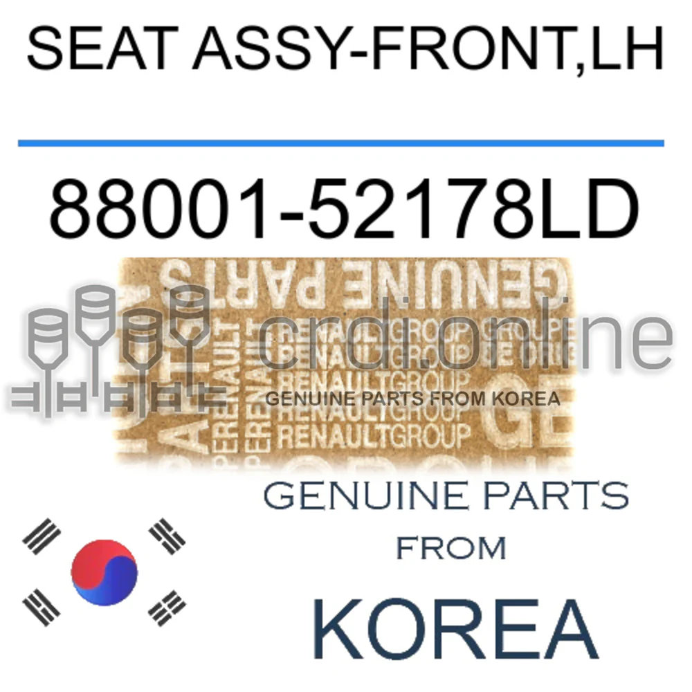 SEAT ASSY-FRONT,LH [ORIGINAL] 88001-52178LD 8800152178LD 88001 52178LD