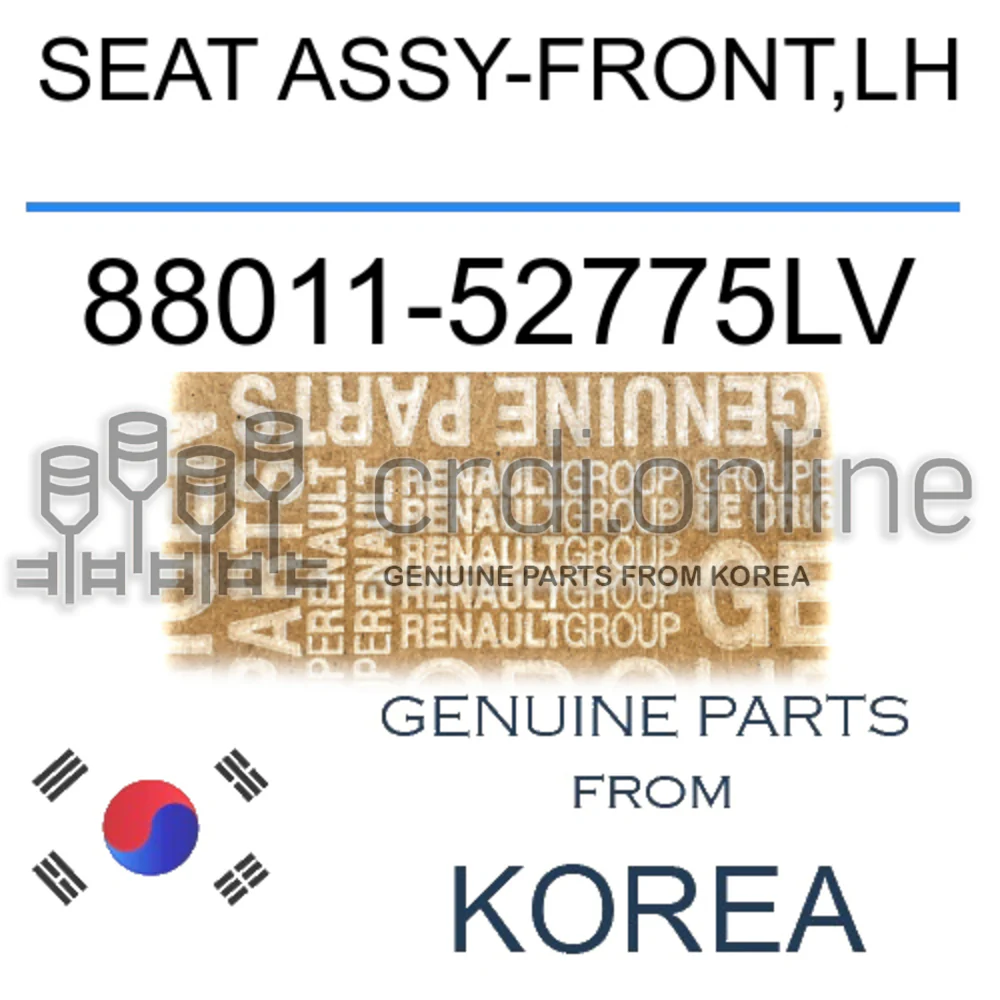 SEAT ASSY-FRONT,LH [ORIGINAL] 88011-52775LV 8801152775LV 88011 52775LV