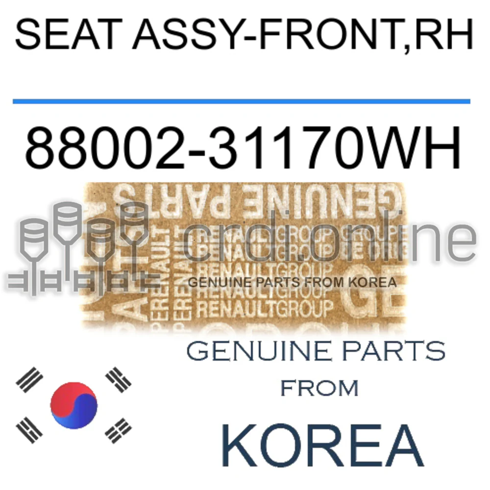 SEAT ASSY-FRONT,RH [ORIGINAL] 88002-31170WH 8800231170WH 88002 31170WH