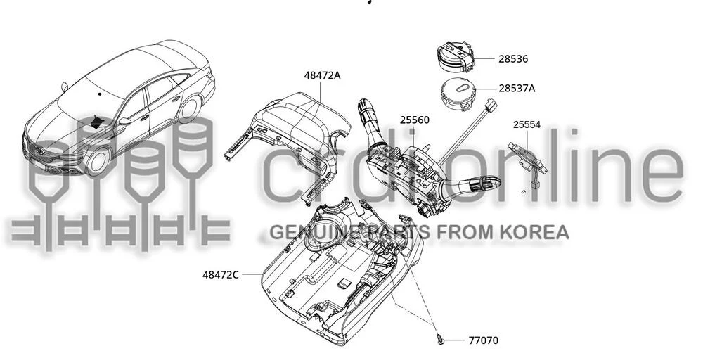 SW-ROTARY CONTSTRG WHEEL [ORIGINAL] 25554-2986R 255542986R 25554 2986R