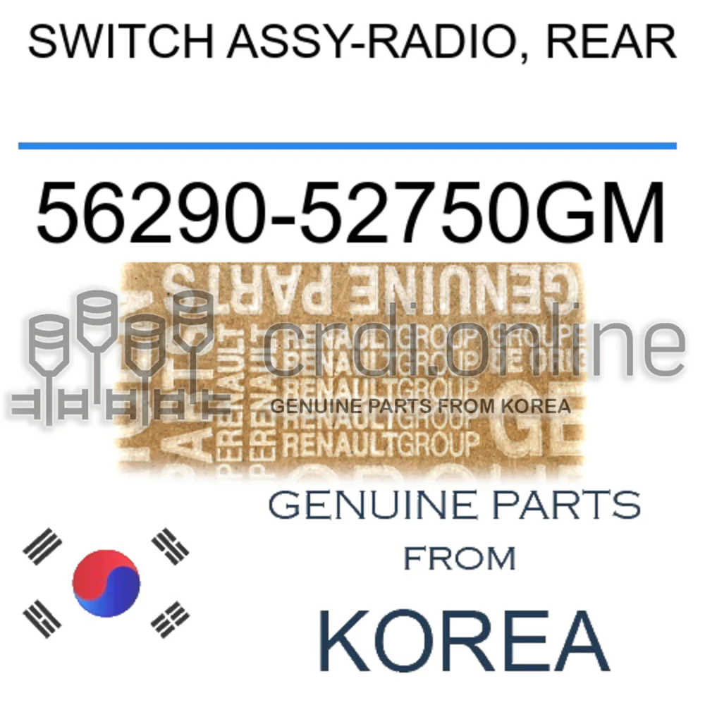 SWITCH ASSY-RADIO, REAR [ORIGINAL] 56290-52750GM 5629052750GM 56290 52750GM