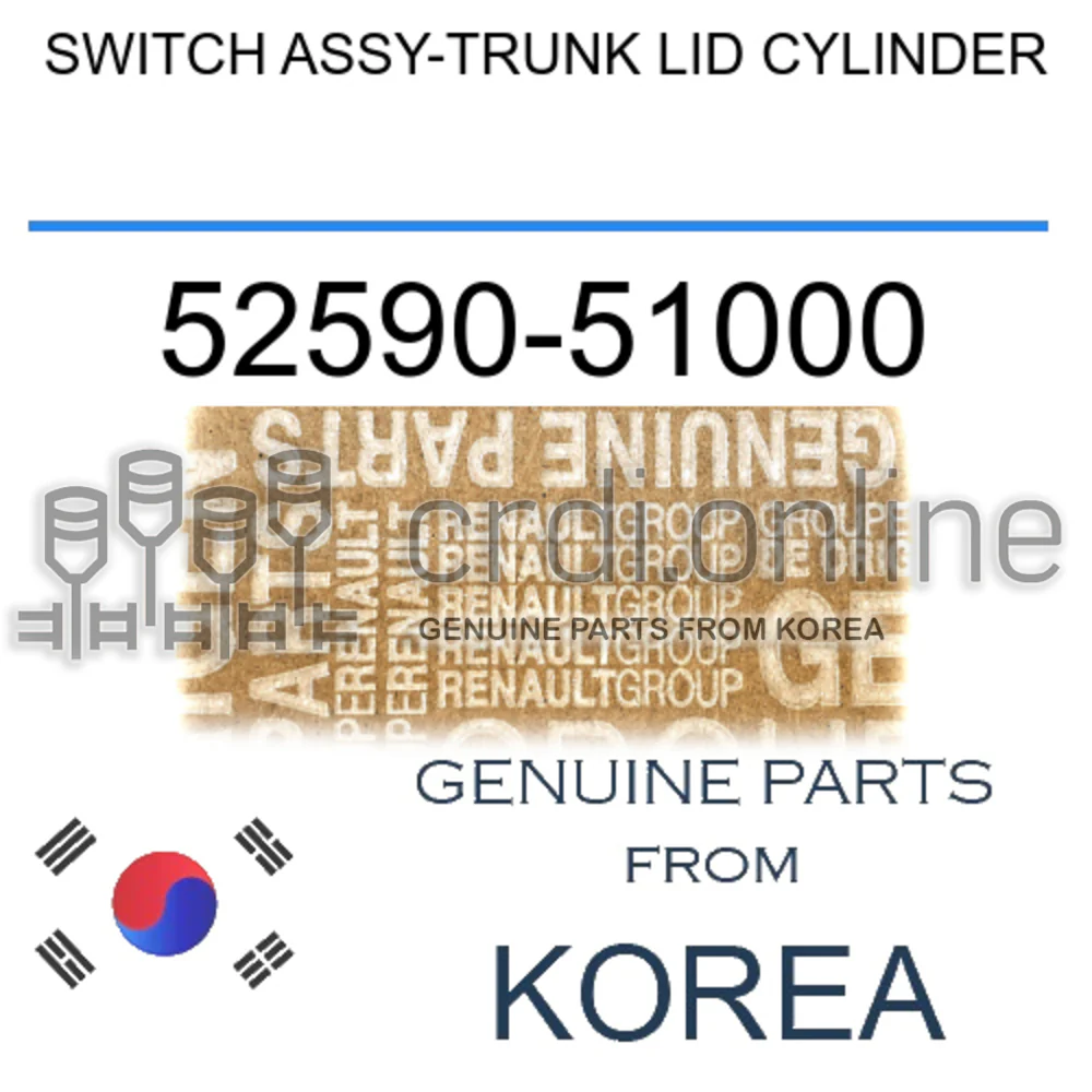 SWITCH ASSY-TRUNK LID CYLINDER [ORIGINAL] 52590-51000 5259051000 52590 51000