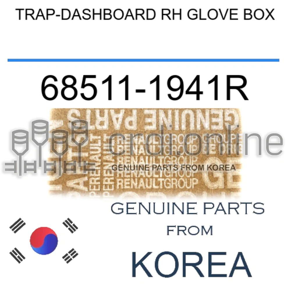 TRAP-DASHBOARD RH GLOVE BOX [ORIGINAL] 68511-1941R 685111941R 68511 1941R
