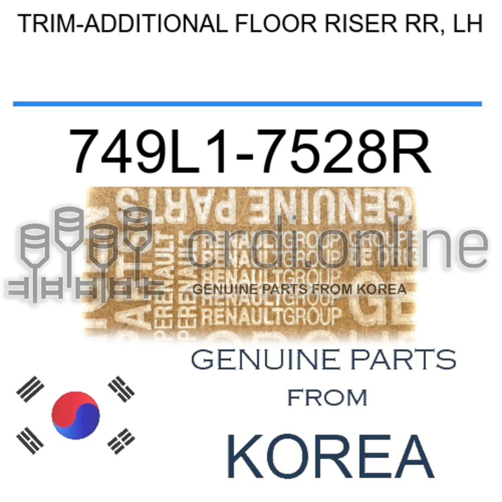 TRIM-ADDITIONAL FLOOR RISER RR, LH [ORIGINAL] 749L1-7528R 749L17528R 749L1 7528R