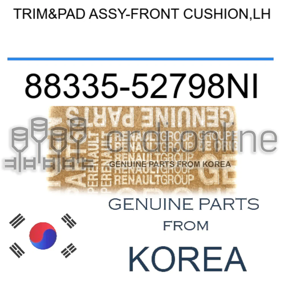 TRIM&PAD ASSY-FRONT CUSHION,LH [ORIGINAL] 88335-52798NI 8833552798NI 88335 52798NI