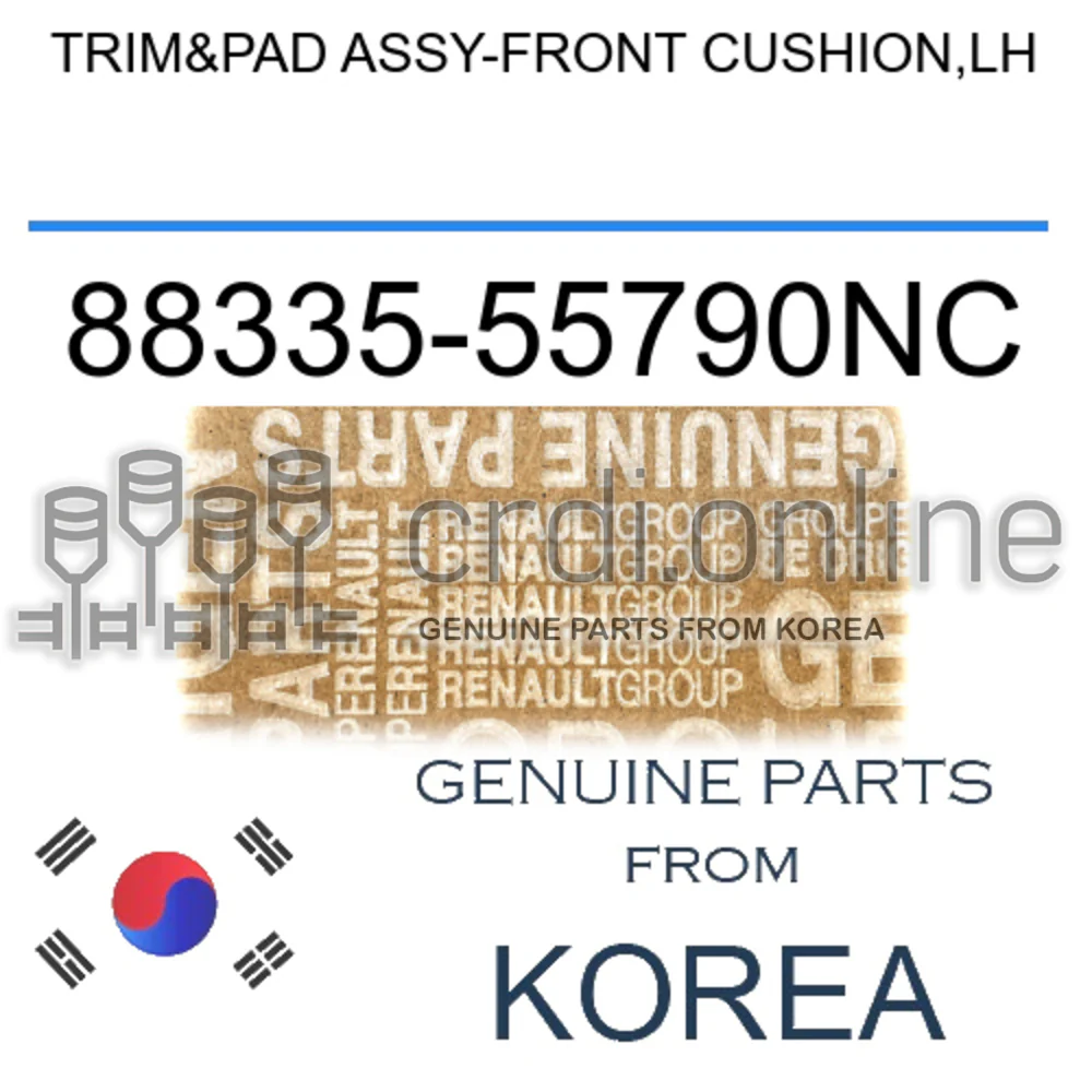 TRIM&PAD ASSY-FRONT CUSHION,LH [ORIGINAL] 88335-55790NC 8833555790NC 88335 55790NC