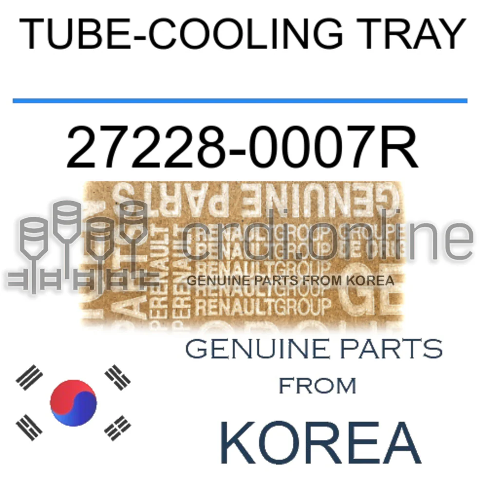TUBE-COOLING TRAY [ORIGINAL] 27228-0007R 272280007R 27228 0007R