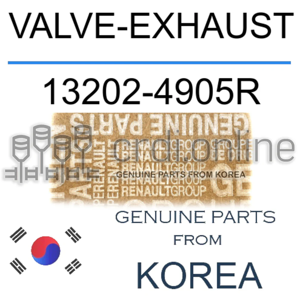 VALVE-EXHAUST [ORIGINAL] 13202-4905R 132024905R 13202 4905R