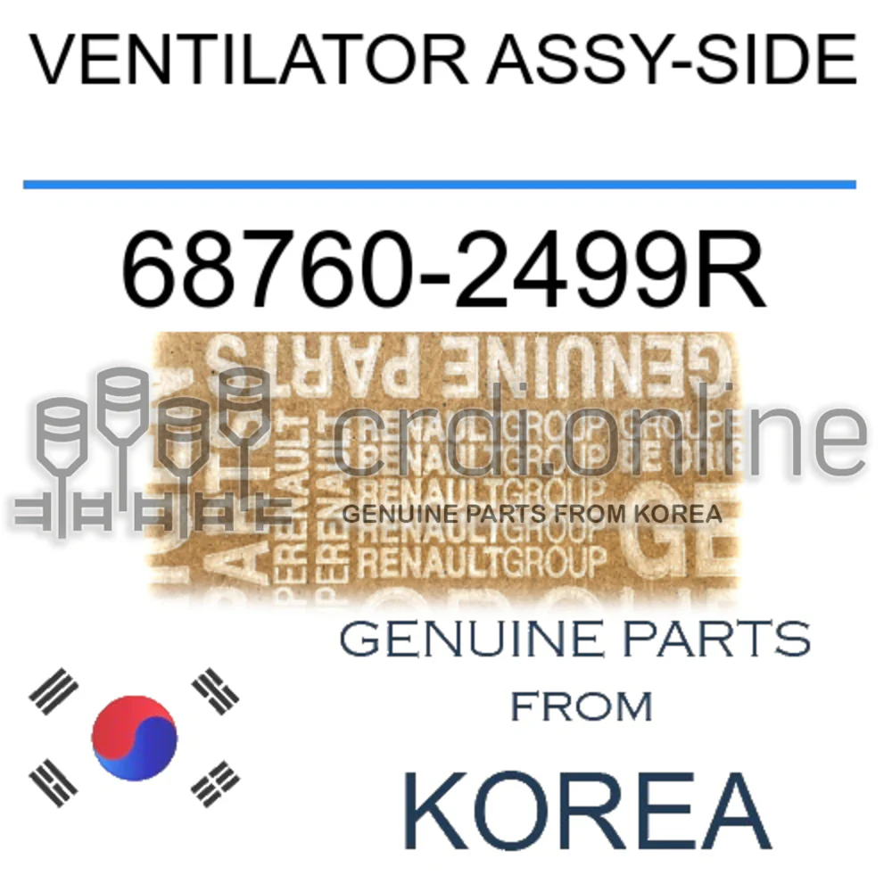 VENTILATOR ASSY-SIDE [ORIGINAL] 68760-2499R 687602499R 68760 2499R