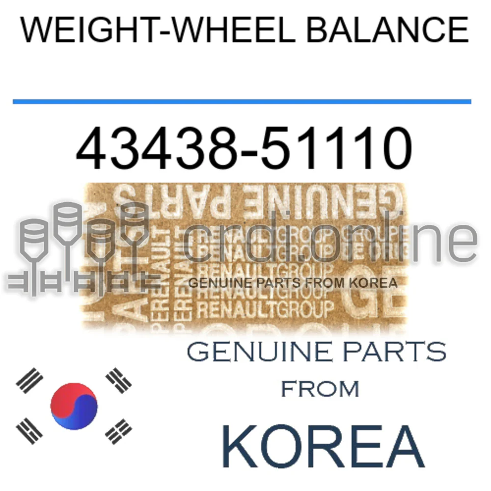 WEIGHT-WHEEL BALANCE [ORIGINAL] 43438-51110 4343851110 43438 51110